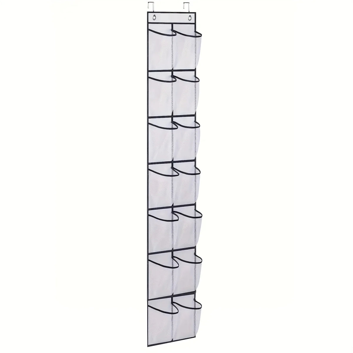 Over-the-Door Shoe Organizer with Mesh Pockets