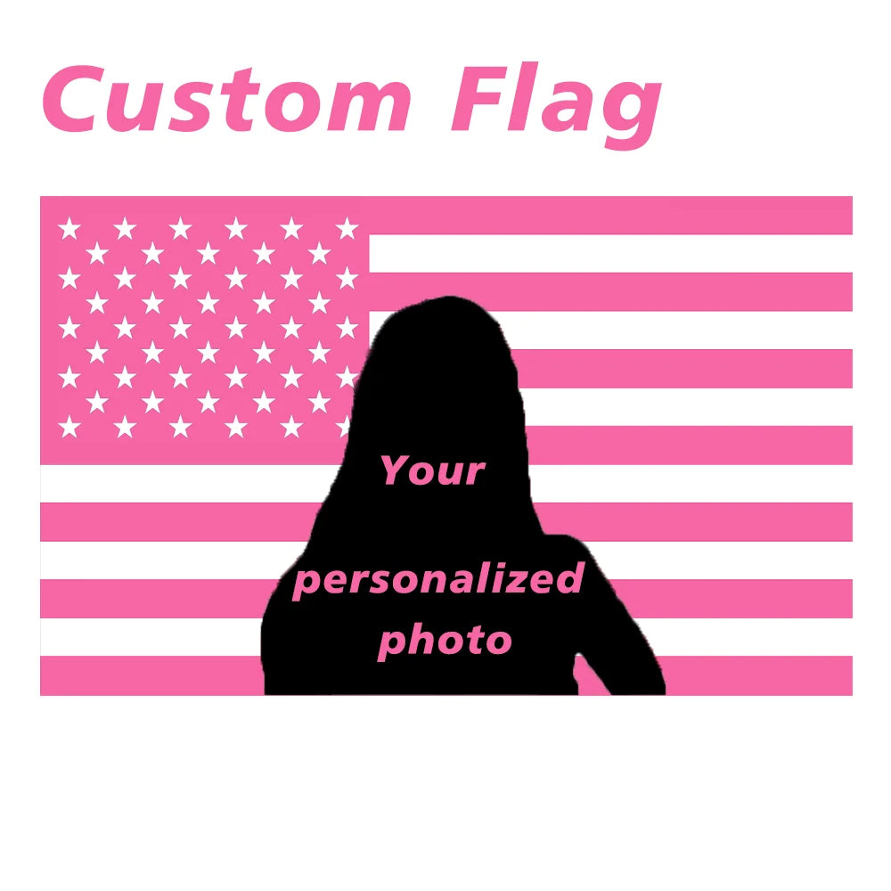 Personalized American Flag Tapestry with Custom Photo & Text