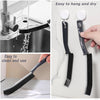 Angled Crevice Cleaning Brush with Stiff Nylon Bristles