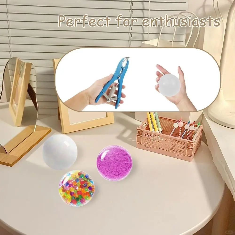 Set zum Herstellen von Squishy-Stressbällen mit Zange und bunten Schaumkugeln