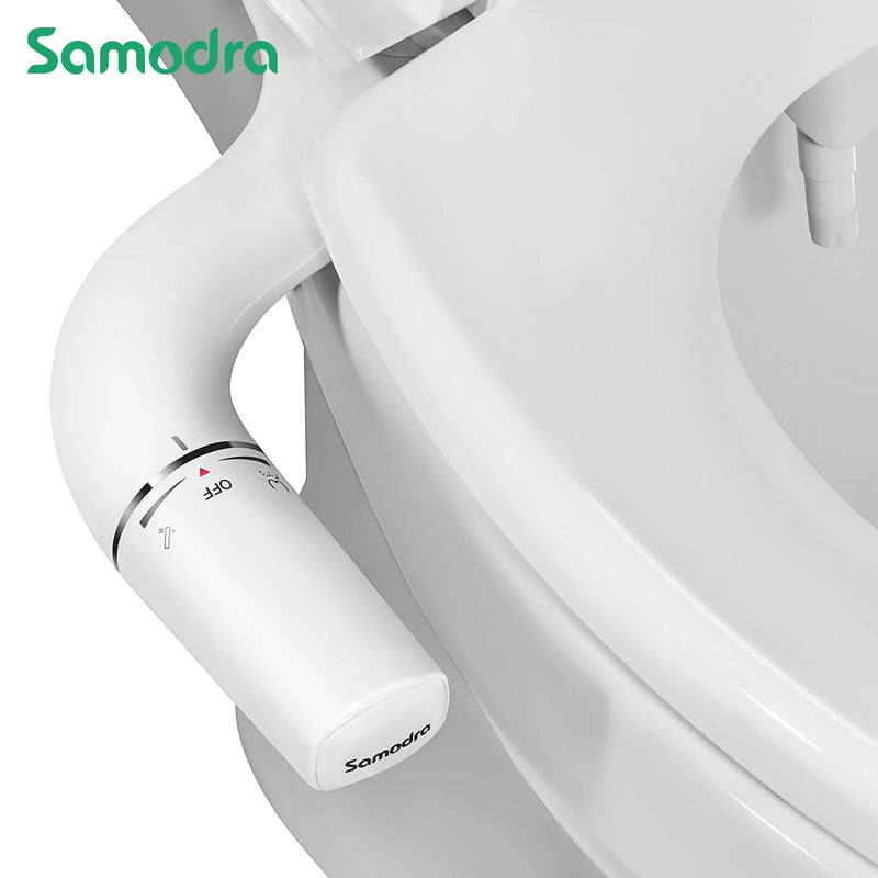 Ultra-Slim Dual Nozzle Bidet Attachment