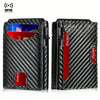 Slim RFID-Blocking Carbon Fiber Card Holder Wallet
