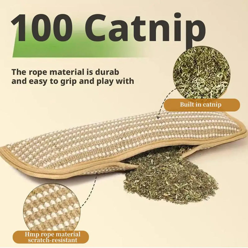 Interactive Catnip Pillow Toy