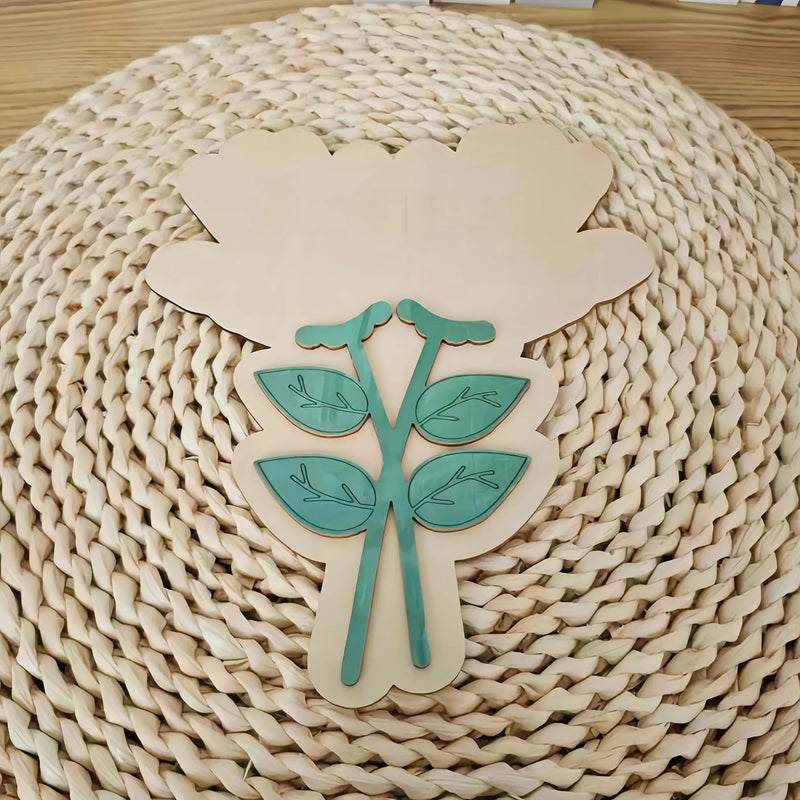 Wooden Handprint Keepsake Plaque Kit