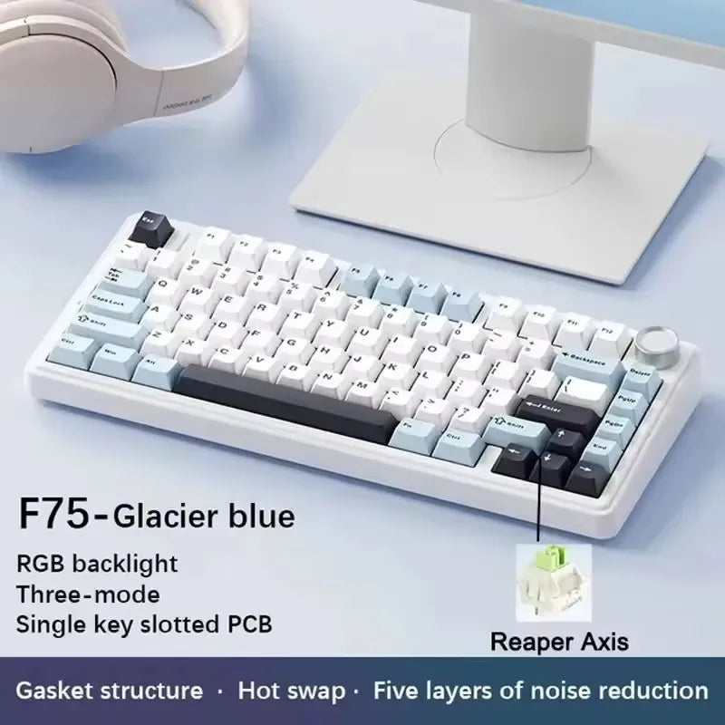 AULA F75 Tri-Mode Wireless Mechanical Keyboard