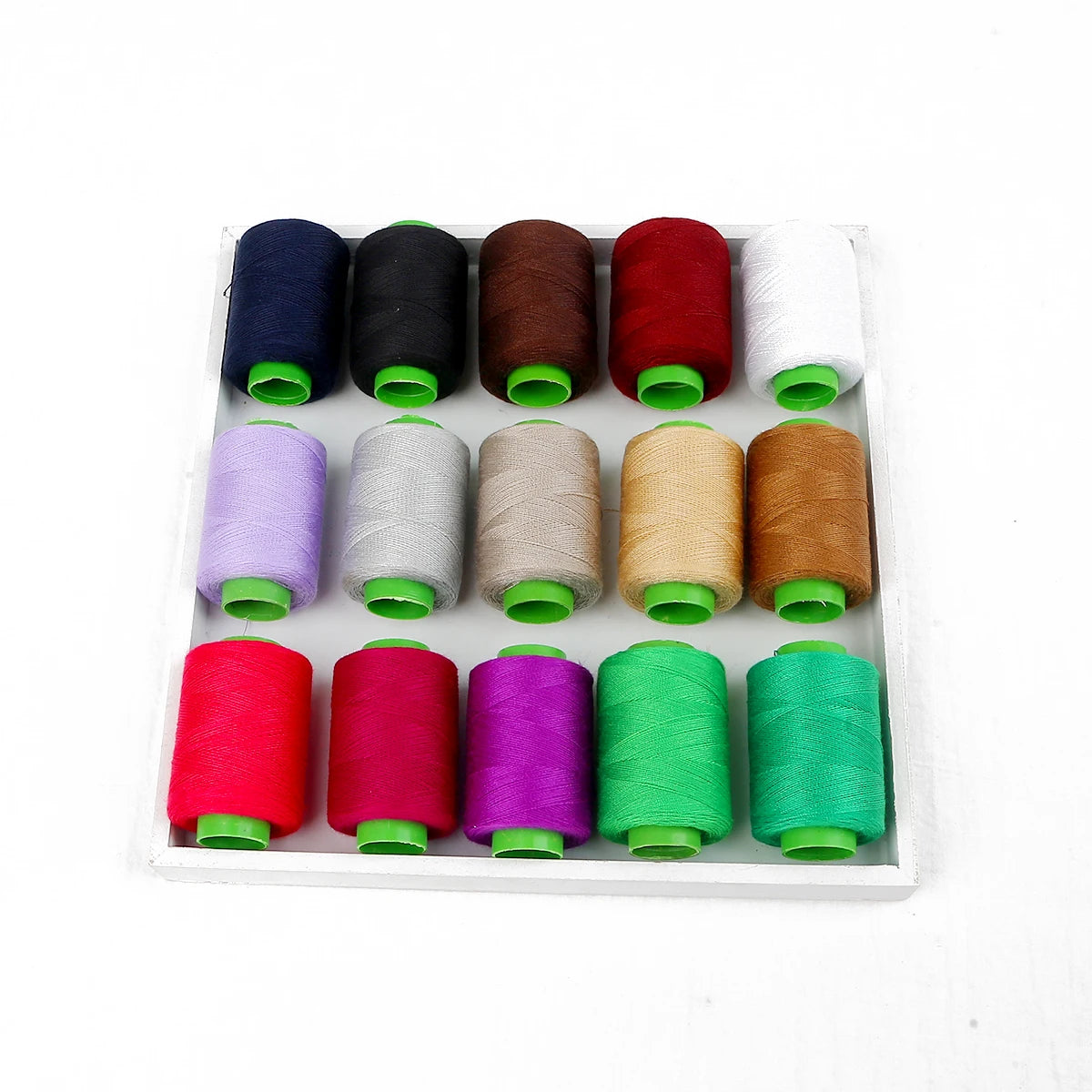Premium Polyester Sewing Thread Spool - 300m, 24 Colors