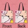 Snoopy Cartoon Canvas Tote Bag – Large Capacity, Foldable & Reusable
