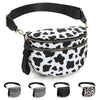 Women's Checkered Fanny Pack with Adjustable Crossbody Strap