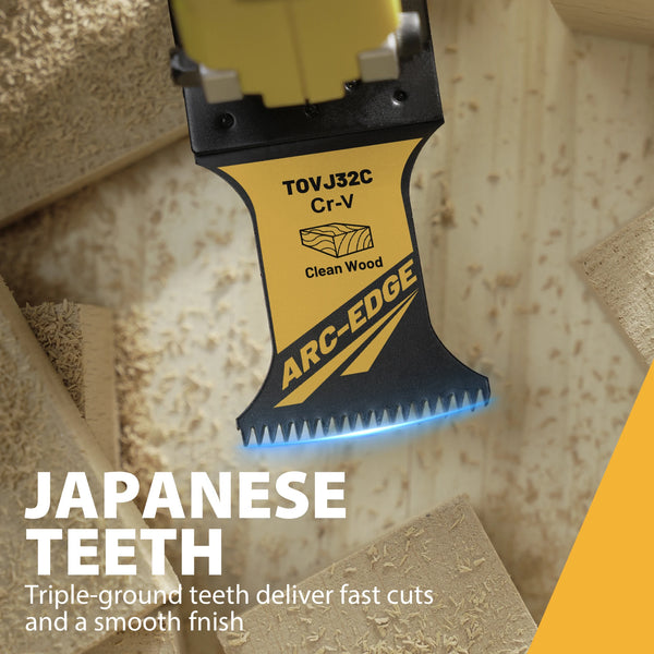 Arc Edge Oscillating Multi-Tool Blades for Wood & Plastic