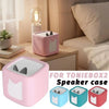 Pink and blue silicone protective cases for Toniebox 2 speaker