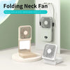Portable Folding Neck Fan with Digital Display