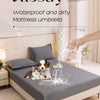 Waterproof Fitted Bed Sheet with 360-Degree Elastic Band