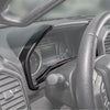 Carbon fiber grain trim cover for a Ford F-150 center console and steering wheel area.