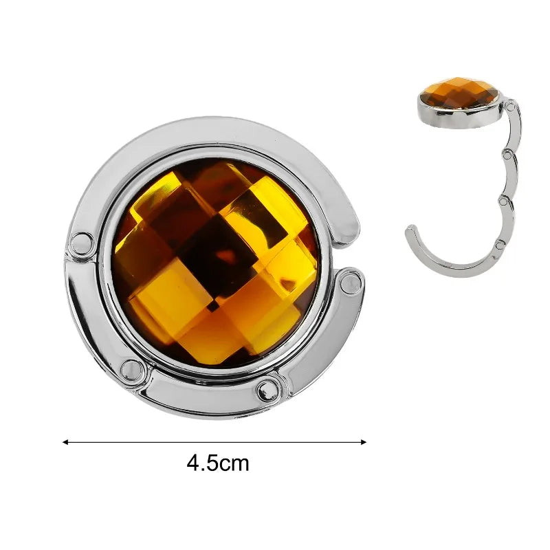 Foldable Crystal Acrylic Hook with Anti-Slip Pad