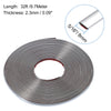 A circular strip of chrome car door edge guard trim, measuring 32ft long and 2.3mm thick.