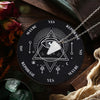 Wooden Divination Pendulum Board with Crystal Necklace