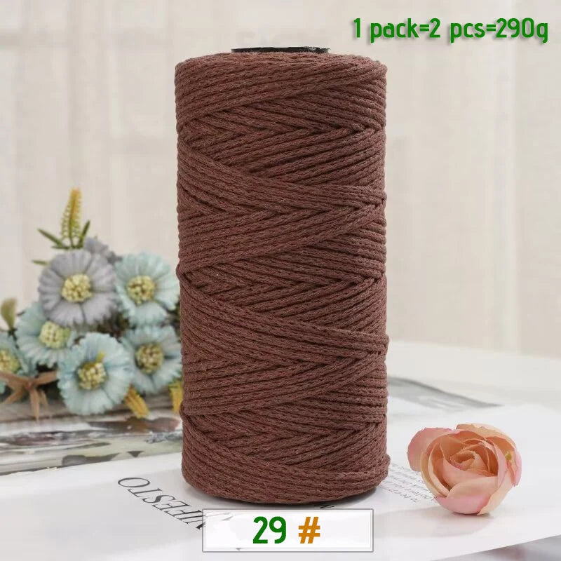 100% Cotton Hollow Yarn for Knitting & Crochet