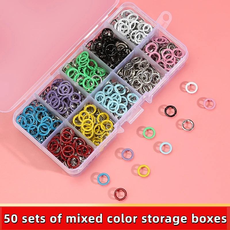 Metal Snap Fastener Kit with Pliers Tool for DIY Sewing Projects