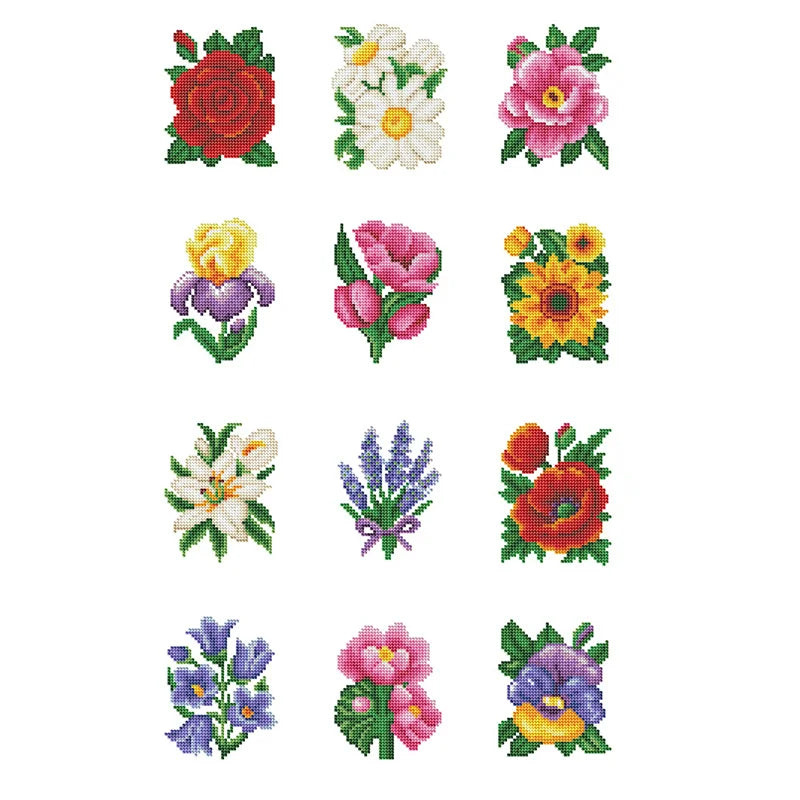 5D DIY Diamond Painting Kit – Floral Rose Art Set for Home Decor