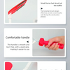 Detailed display of a paint edger roller showing the small horse hair brush at the baffle, a comfortable handle, and a stainl