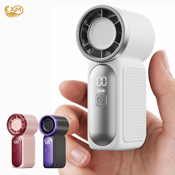 Rechargeable Handheld Mini Fan with LED Display