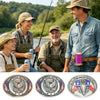 Decorative Flag Eagle Beer Belt Buckle