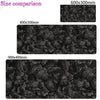 Large Cloud Pattern Desk Mat with Stitched Edges