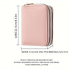 Cartera Compacta con Doble Cremallera y Monedero