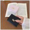 Compact Bow Tri-Fold Wallet with Multiple Card Slots