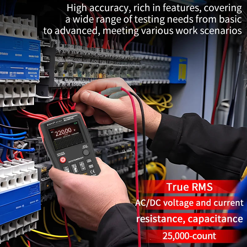 2-in-1 Thermal Imager and Multimeter for Electrical Diagnostics