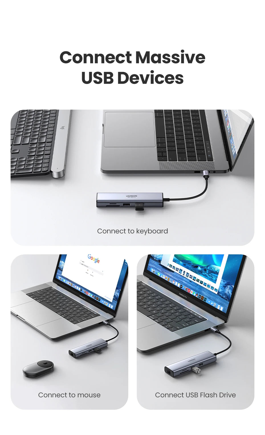 7-in-1 USB-C Hub with 4K HDMI, Gigabit Ethernet, and 100W Power Delivery