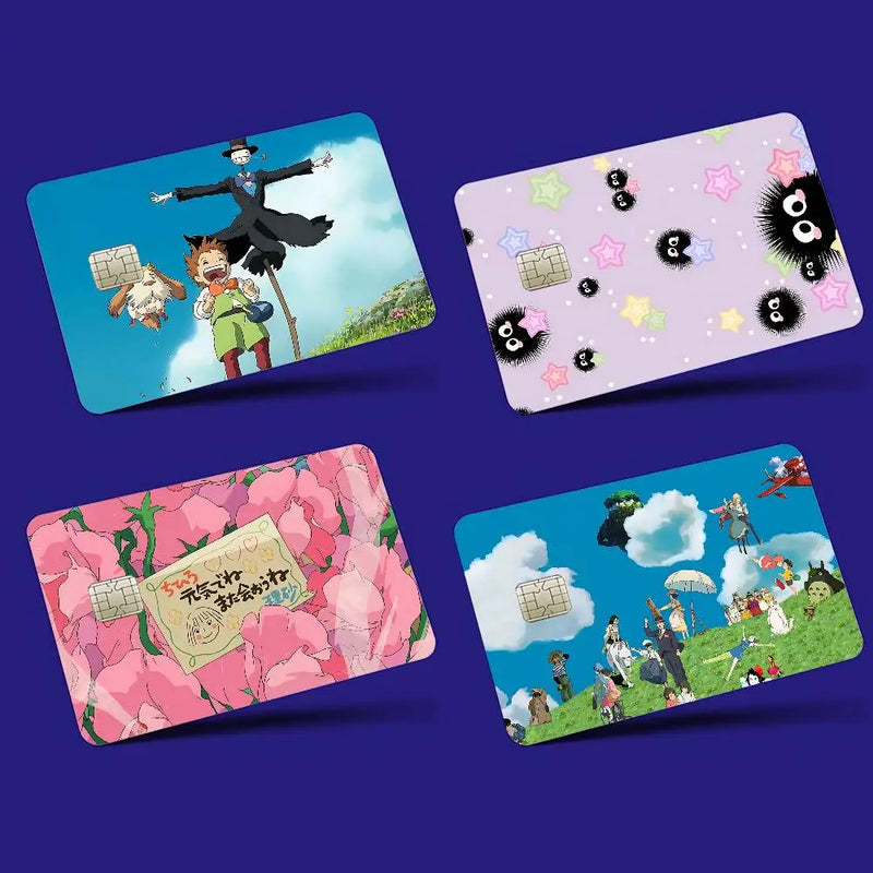 Pegatina para Tarjeta de Crédito Inspirada en Hayao Miyazaki