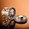 360° Rotating Whiskey Glasses (Set of 2) with Crystal Clear Glass