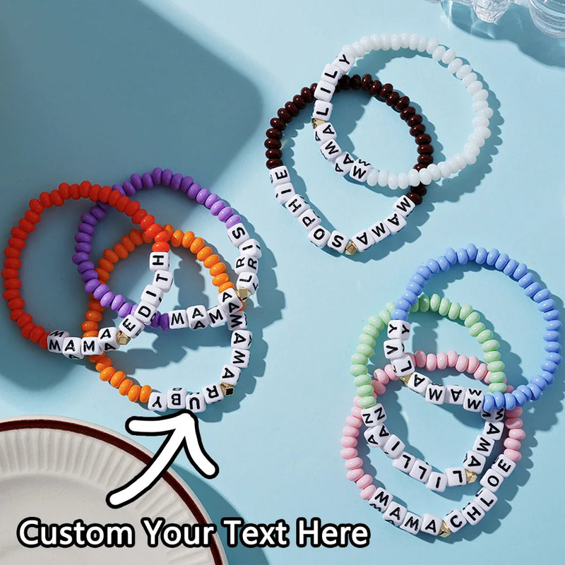Bracelet de perles d'abaque personnalisé