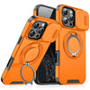 Oranger, robuster magnetischer Ringhalter für iPhone-Hüllen.