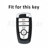 Black TPU car key fob cover case for Ford vehicles