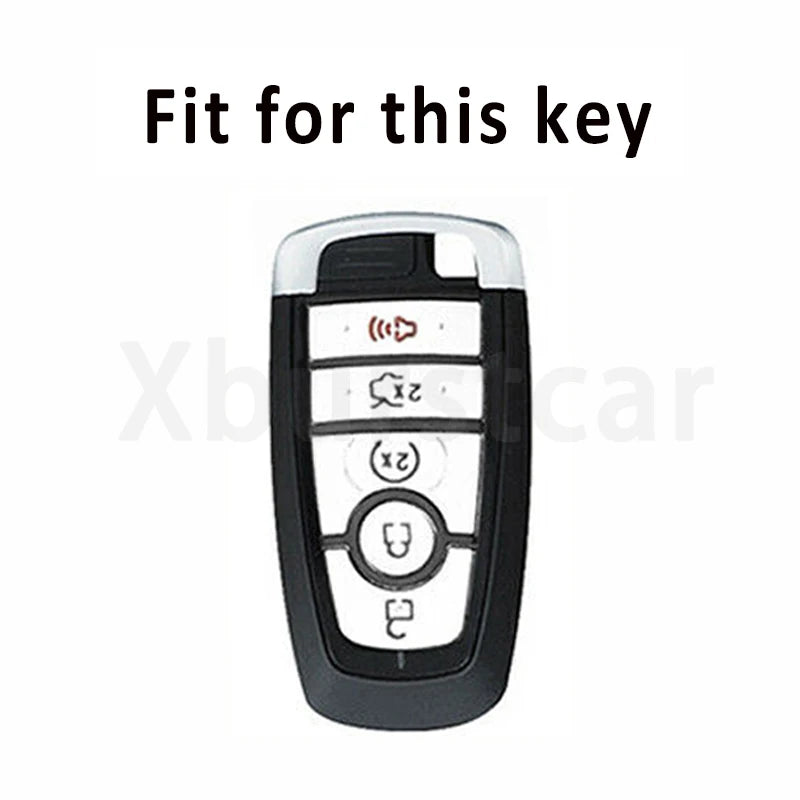 Black TPU car key fob cover case for Ford vehicles