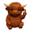 Sassy Animal Desktop Statue with Playful Gesture
