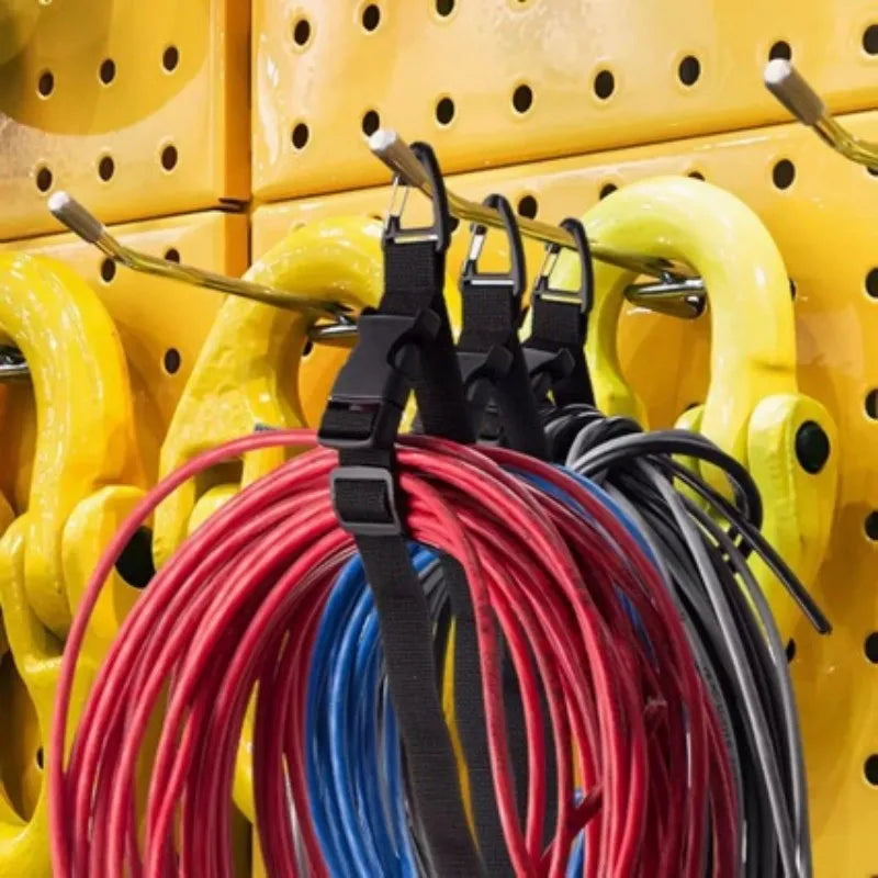 Heavy-Duty Adjustable Cord Organizer with 3-Axis Buckle
