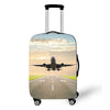 Elastic Aircraft Print Luggage Protector Cover