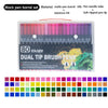 Dual Tip Watercolor Art Markers - 12 Color Set