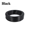 Black tinned copper hook-up wire kit with PVC insulation coiled up