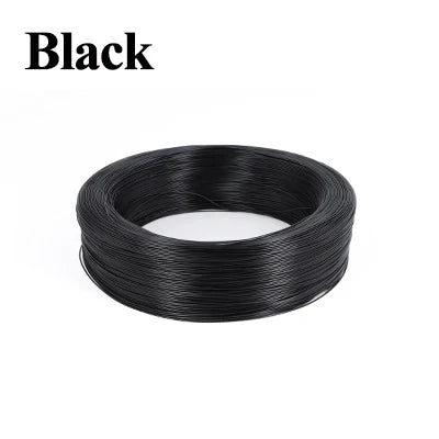 Black tinned copper hook-up wire kit with PVC insulation coiled up