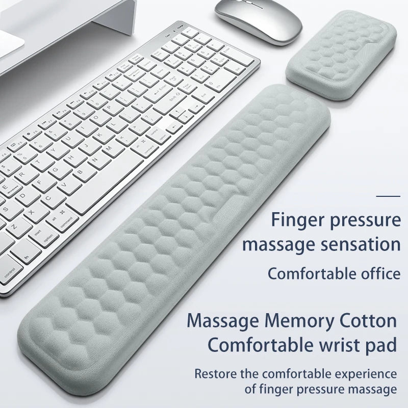 Ergonomic Keyboard & Mouse Pad with Wrist Rest
