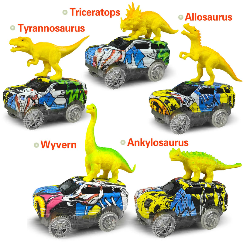Climbing Dinosaur Car with Flexible Race Track