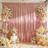 Shimmering Satin Backdrop Curtain Panels