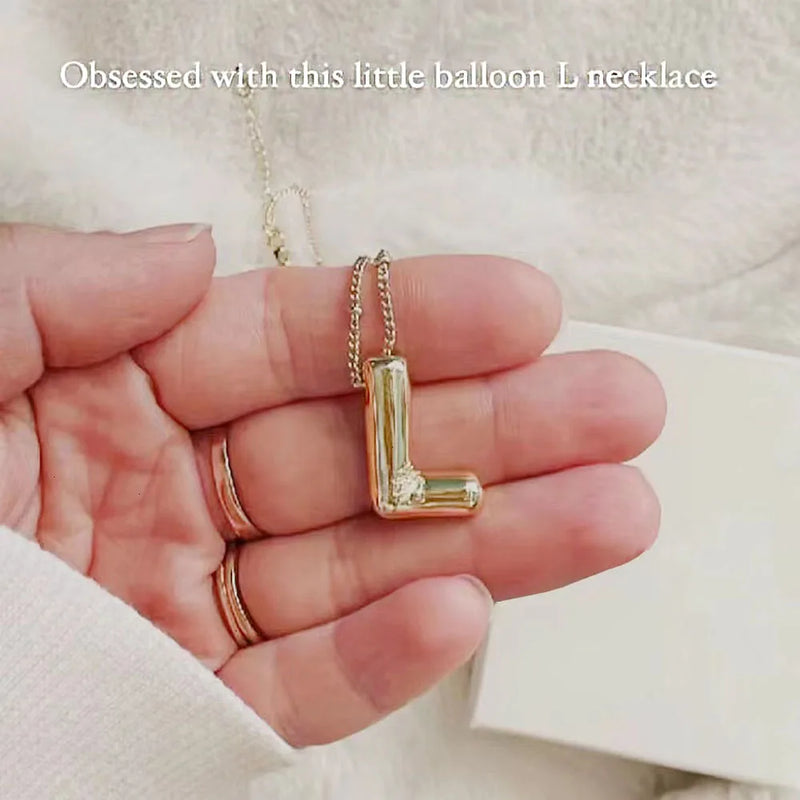 Personalized Initial Letter Pendant Necklace