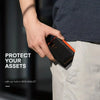 Slim Leather RFID Blocking Wallet with Money Clip