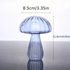 Colorful Glass Mushroom Vase for Hydroponic Plants