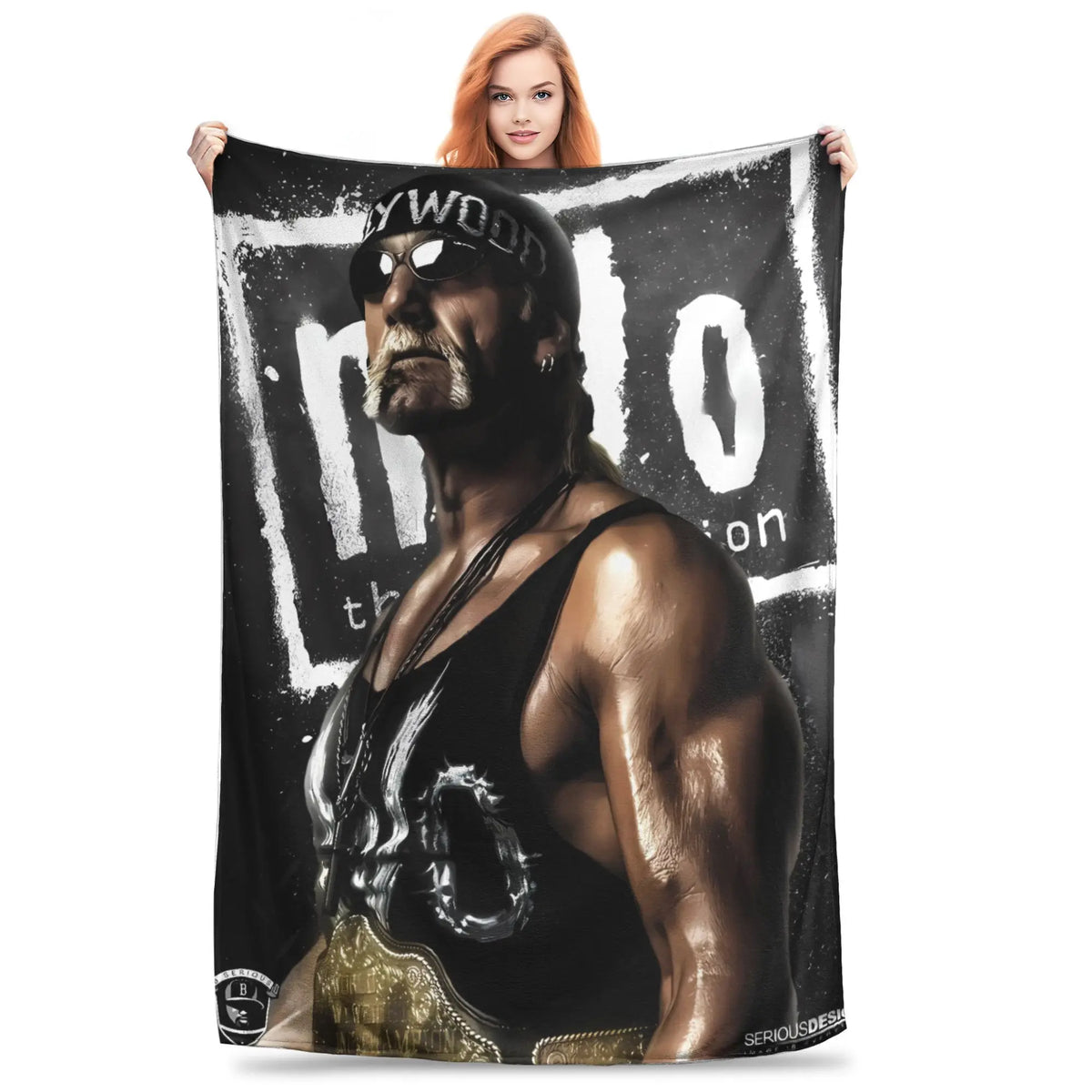 Hulk Hogan Themen-Plüsch-Flanelldecke
